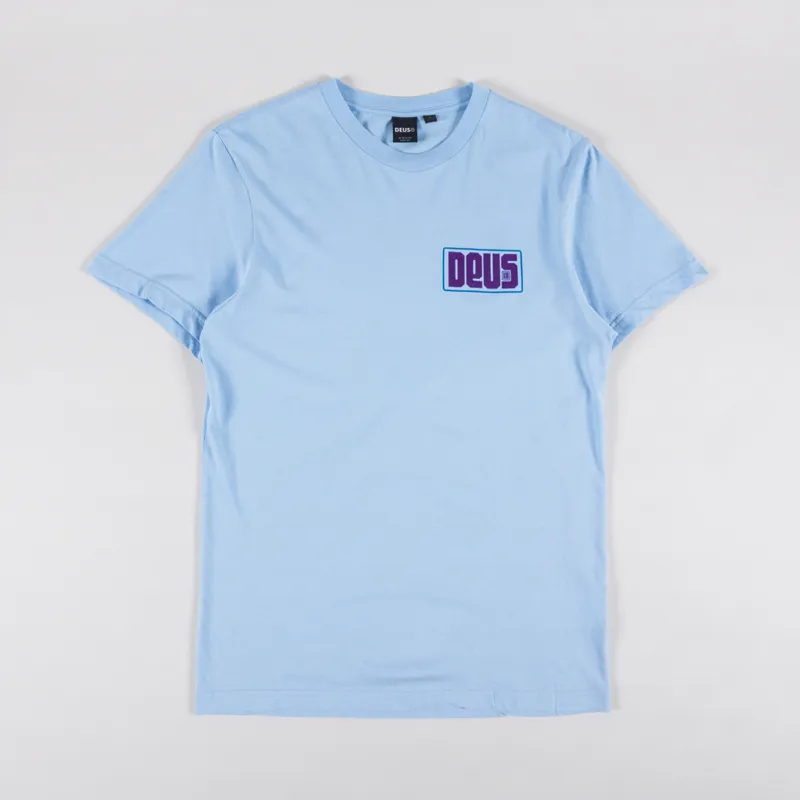 Deus Ex Machina Outage T Shirt Sky Blue-1