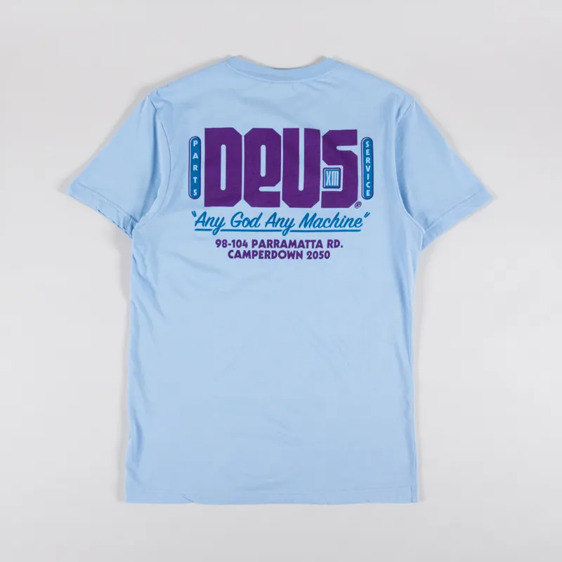 Deus Ex Machina Outage T Shirt Sky Blue