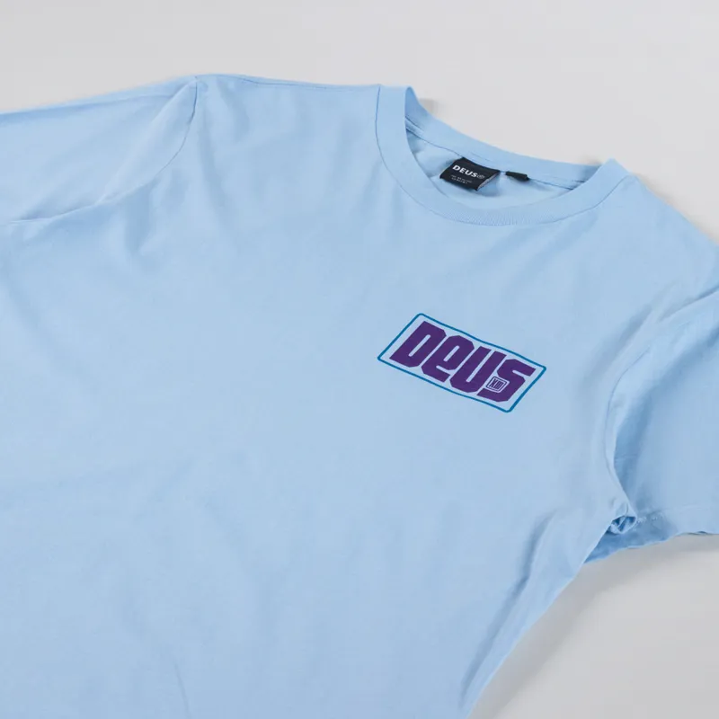 Deus Ex Machina Outage T Shirt Sky Blue-3