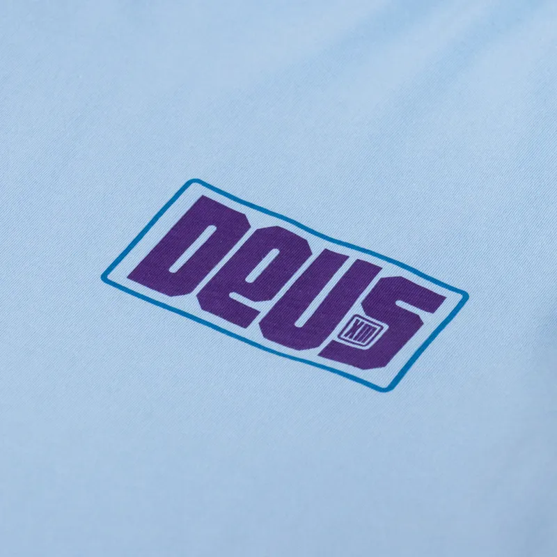 Deus Ex Machina Outage T Shirt Sky Blue-5