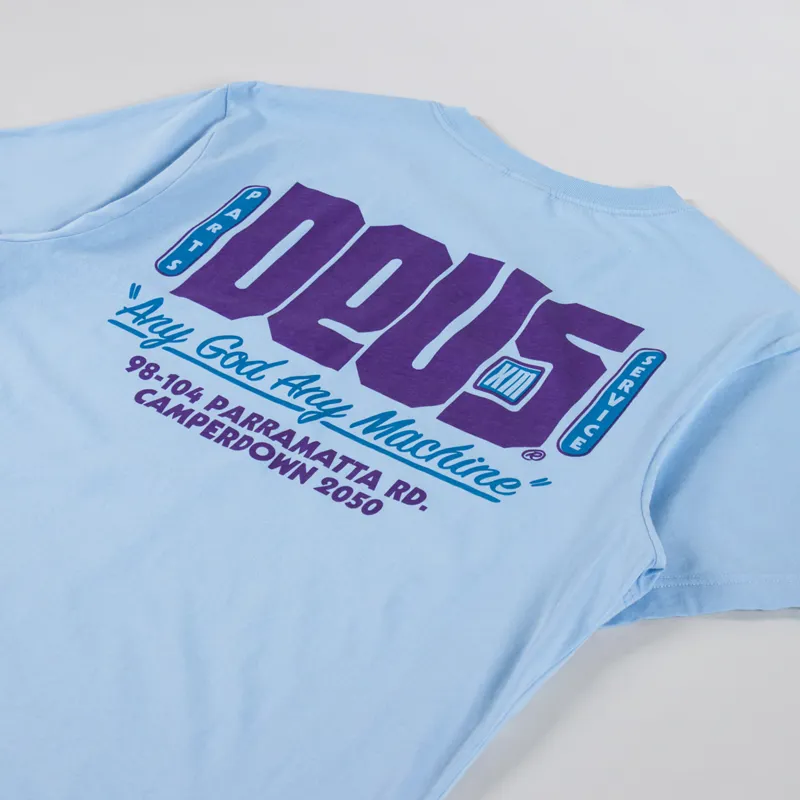 Deus Ex Machina Outage T Shirt Sky Blue-2