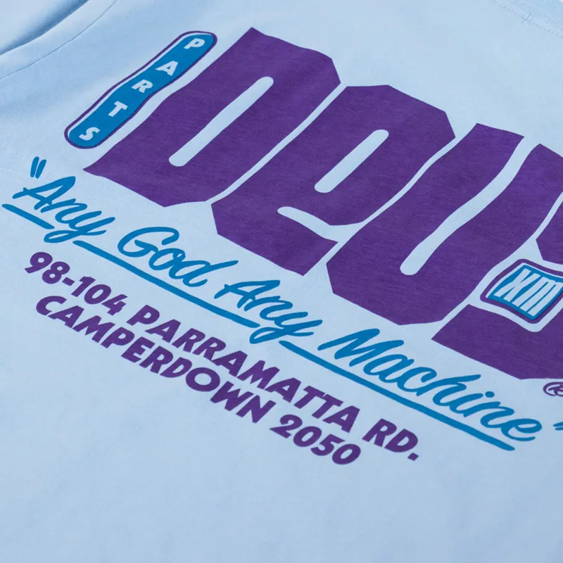 Deus Ex Machina Outage T Shirt Sky Blue-4