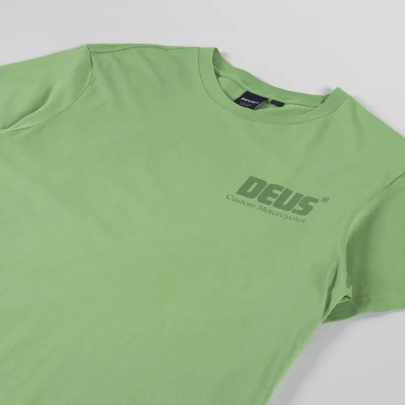 Deus Ex Machina Drop Down T Shirt Tendril Green-3