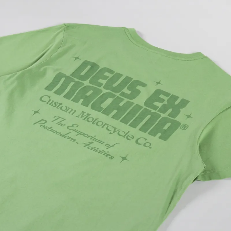 Deus Ex Machina Drop Down T Shirt Tendril Green-2