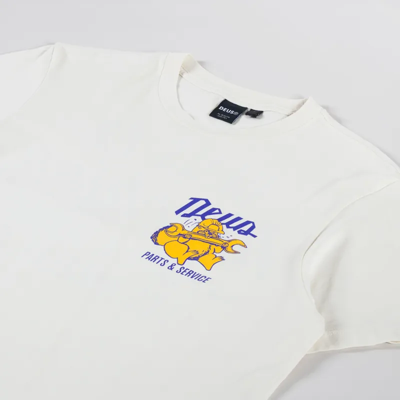 Deus Ex Machina Overbite T Shirt Dirty White-3