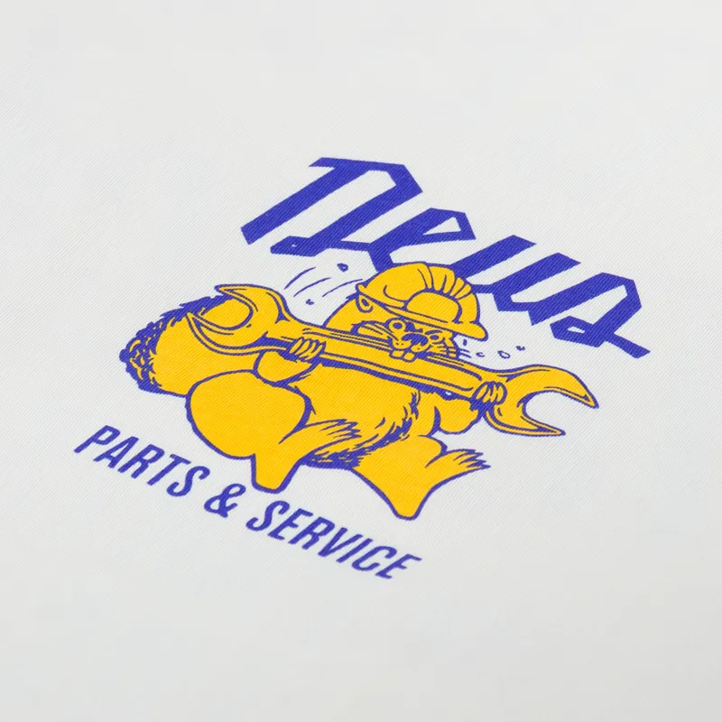 Deus Ex Machina Overbite T Shirt Dirty White-5