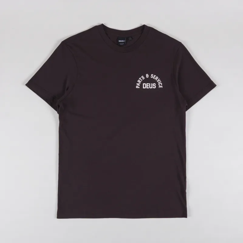 Deus Ex Machina Troop T Shirt Choc Plum-1