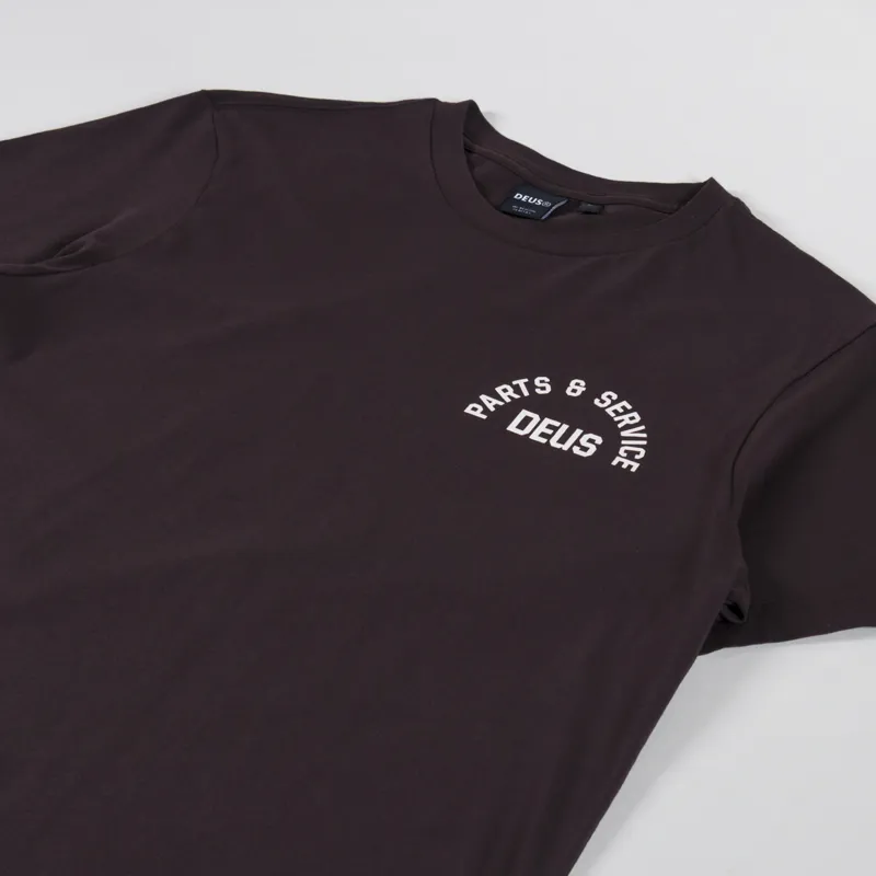 Deus Ex Machina Troop T Shirt Choc Plum-3