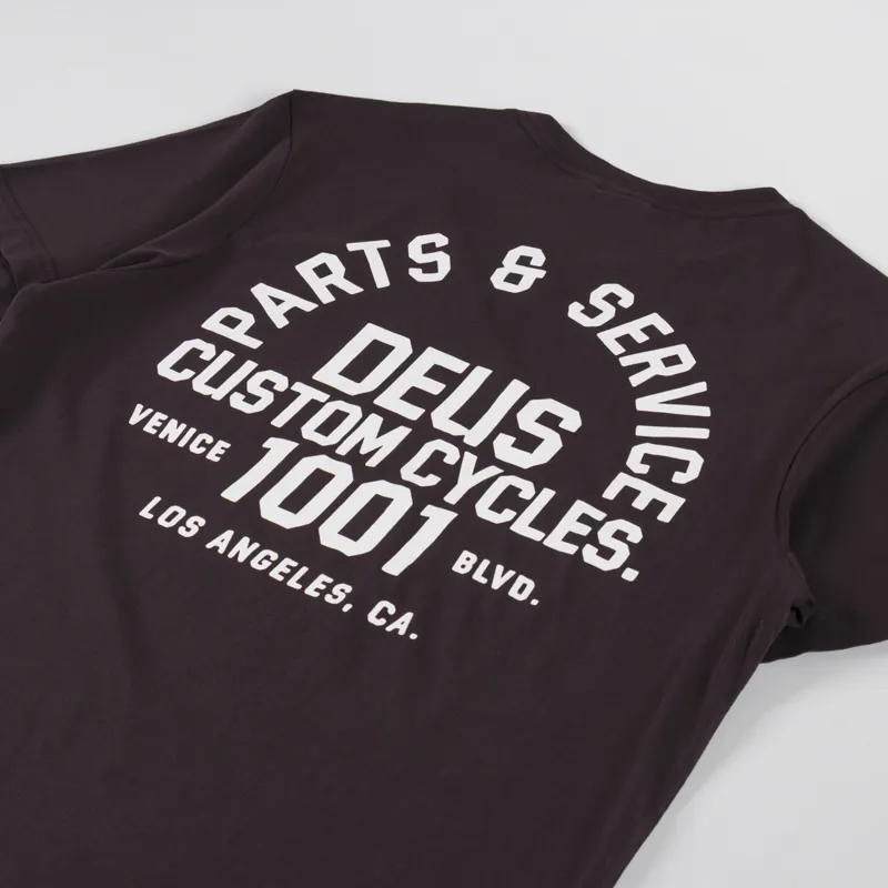 Deus Ex Machina Troop T Shirt Choc Plum-2