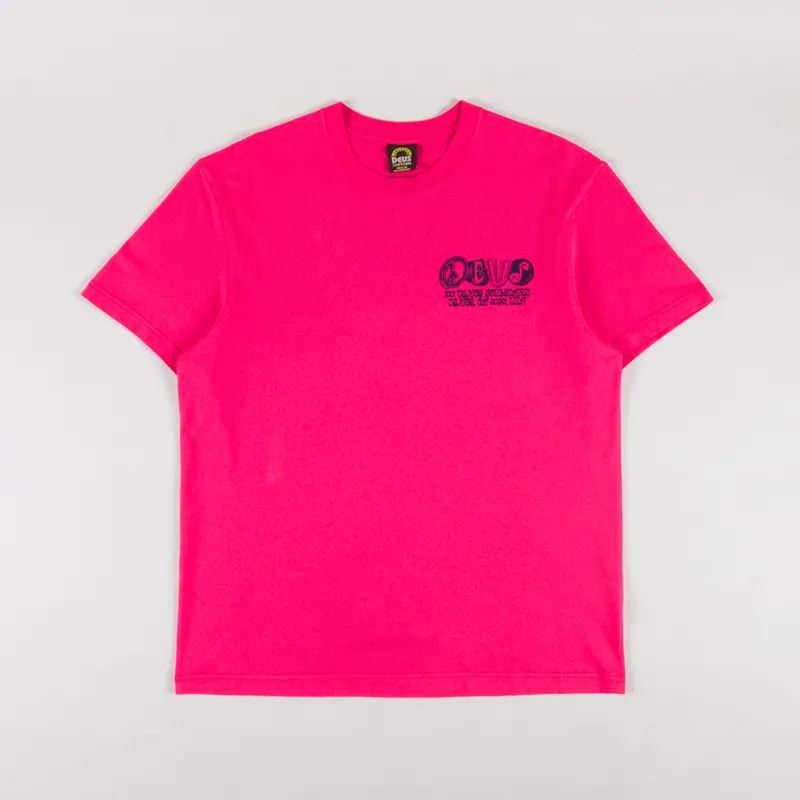 Deus Ex Machina Labyrinth T Shirt Raspberry-1