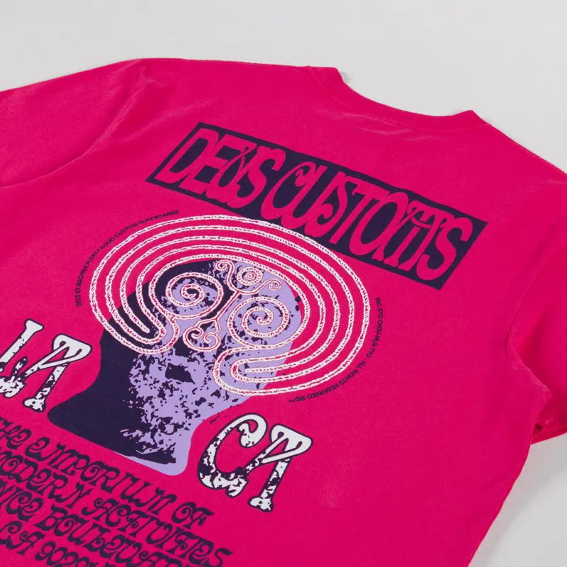 Deus Ex Machina Labyrinth T Shirt Raspberry-2