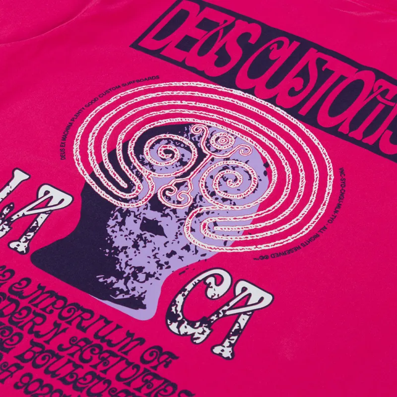 Deus Ex Machina Labyrinth T Shirt Raspberry-4