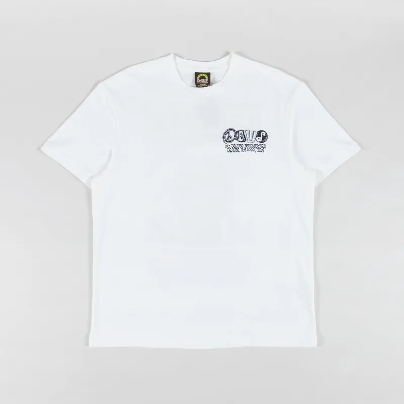 Deus Ex Machina Labyrinth T Shirt Vintage White-1