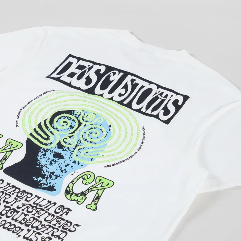 Deus Ex Machina Labyrinth T Shirt Vintage White-2