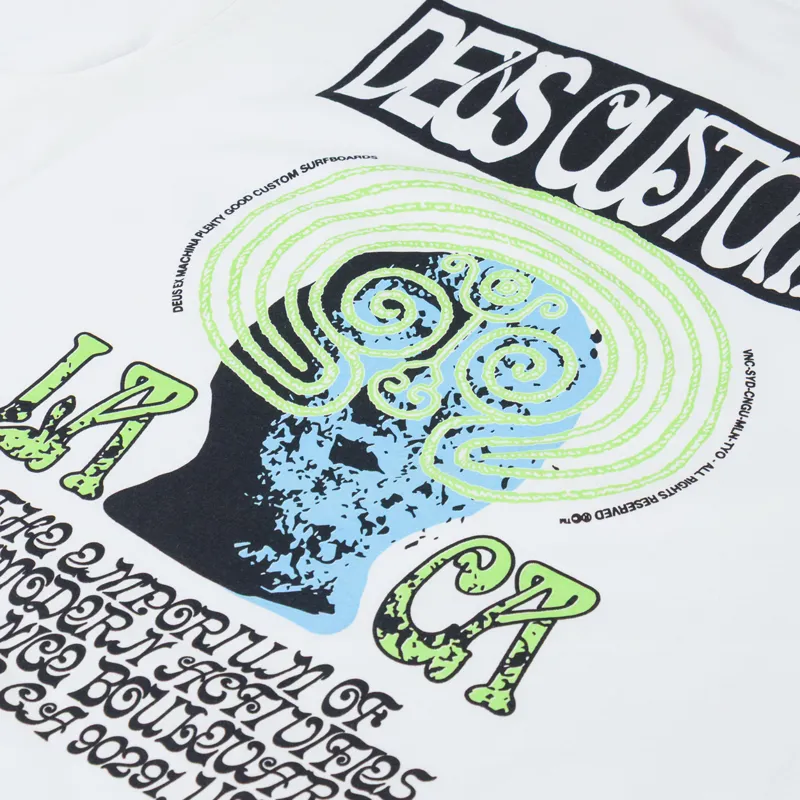 Deus Ex Machina Labyrinth T Shirt Vintage White-4