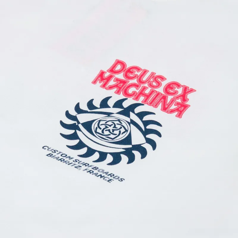 Deus Ex Machina Crank T Shirt Vintage White-5
