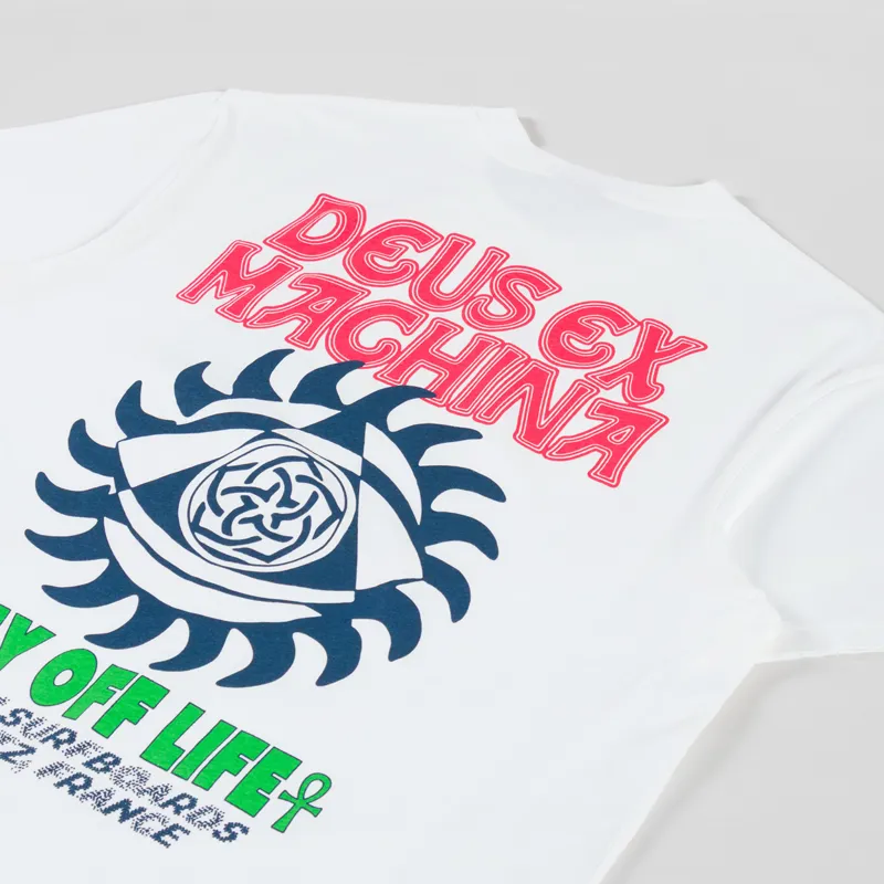 Deus Ex Machina Crank T Shirt Vintage White-2