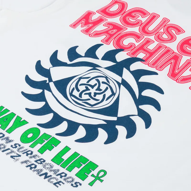 Deus Ex Machina Crank T Shirt Vintage White-4