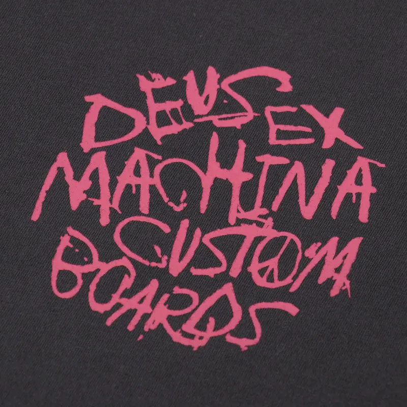 Deus Ex Machina Scrambler T Shirt Anthracite-4
