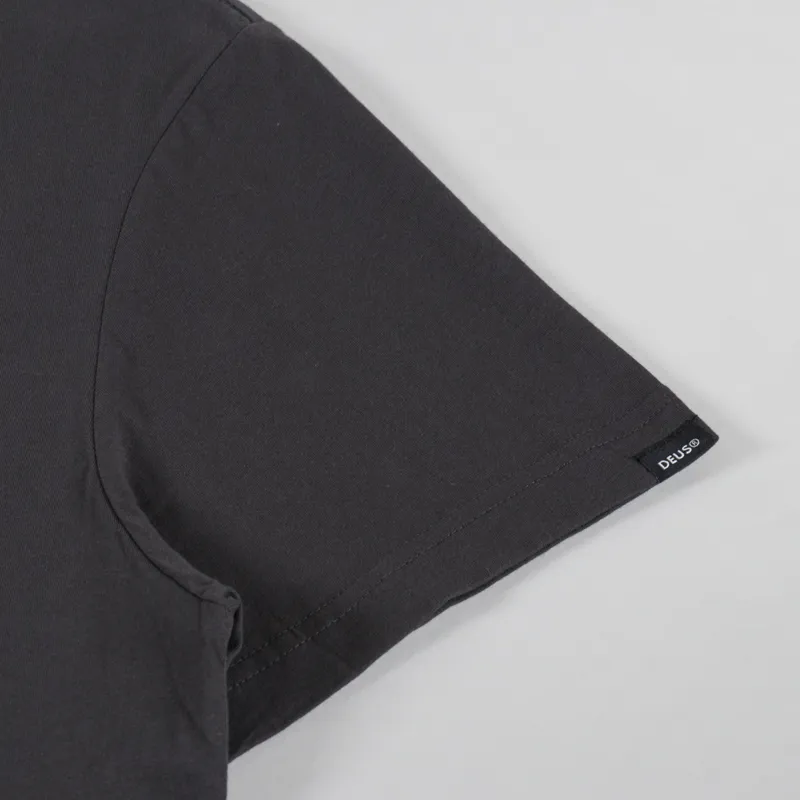 Deus Ex Machina Scrambler T Shirt Anthracite-5