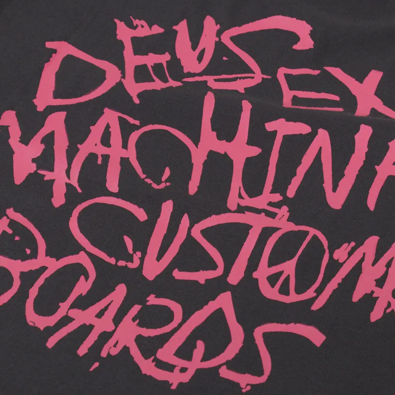 Deus Ex Machina Scrambler T Shirt Anthracite-3