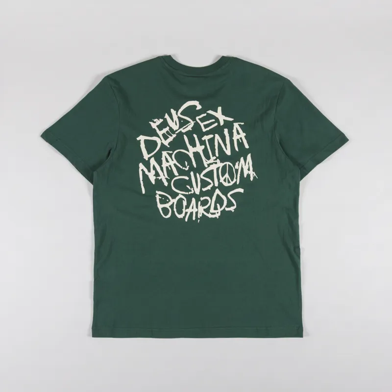 Deus Ex Machina Scrambler T Shirt Hunter Green