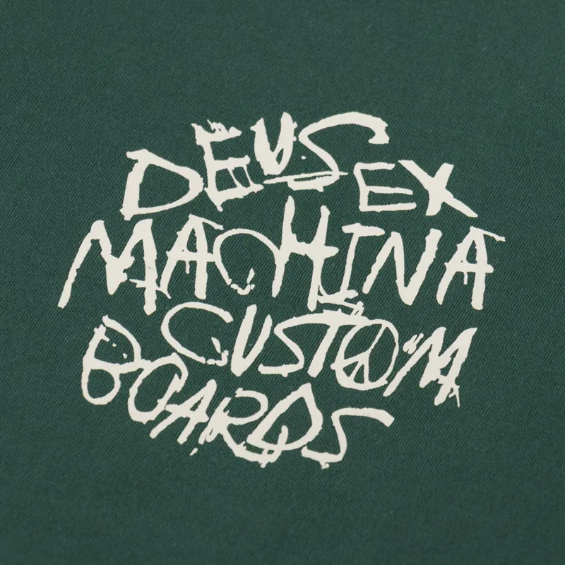 Deus Ex Machina Scrambler T Shirt Hunter Green-4
