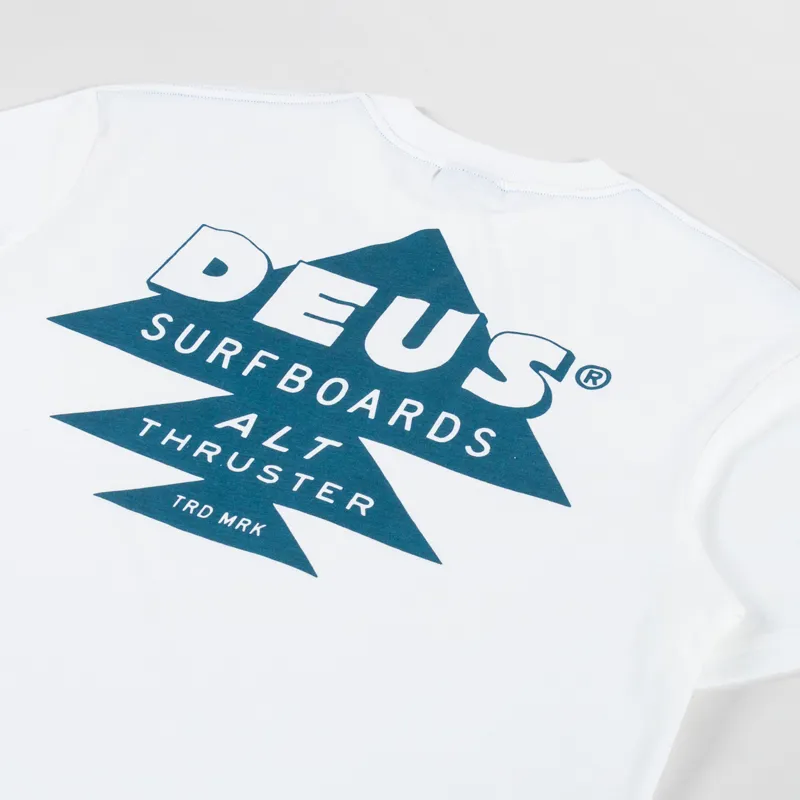 Deus Ex Machina Thruster T Shirt Vintage White-2