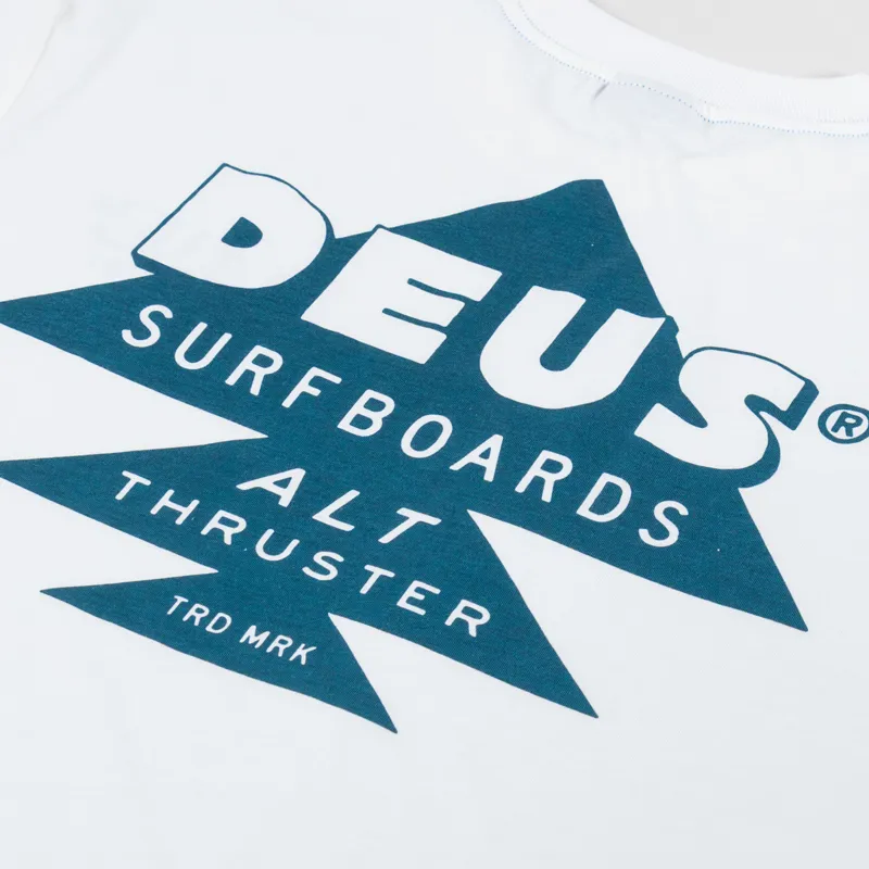 Deus Ex Machina Thruster T Shirt Vintage White-4