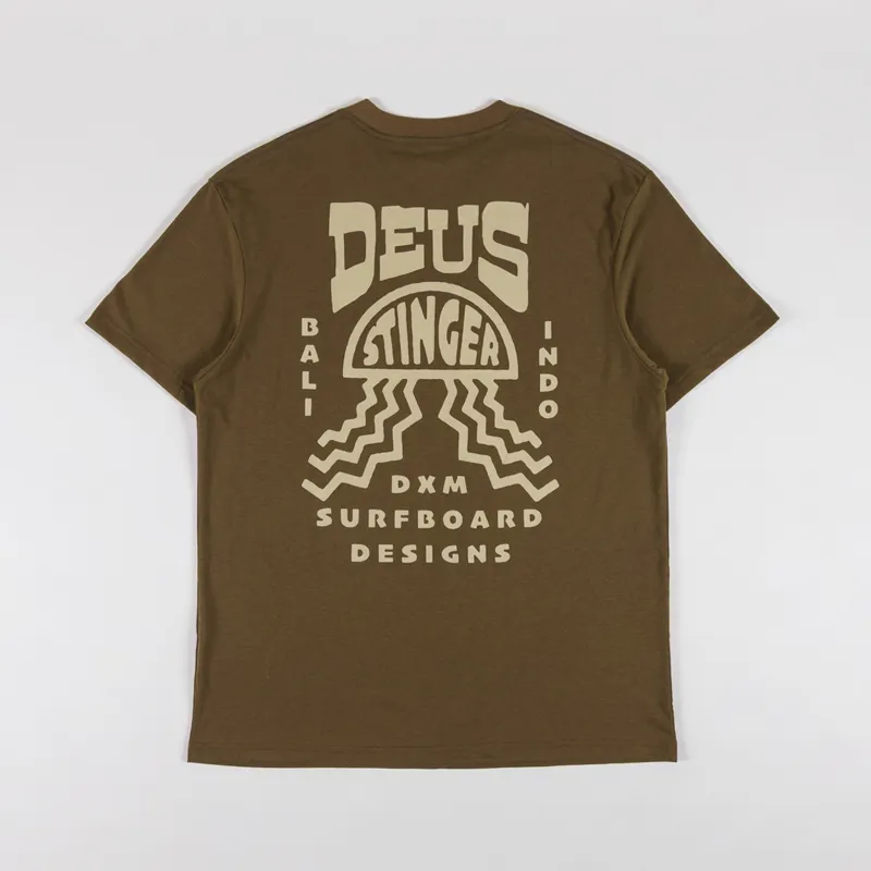 Deus Ex Machina Stinger T Shirt Dark Olive