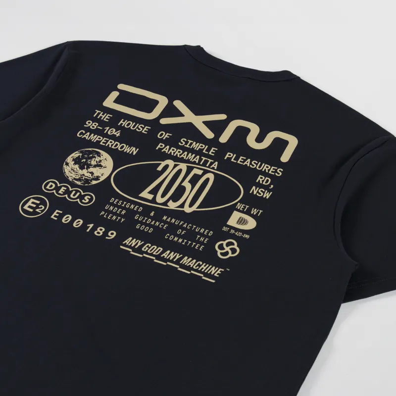 Deus Ex Machina Committee T Shirt Black-2