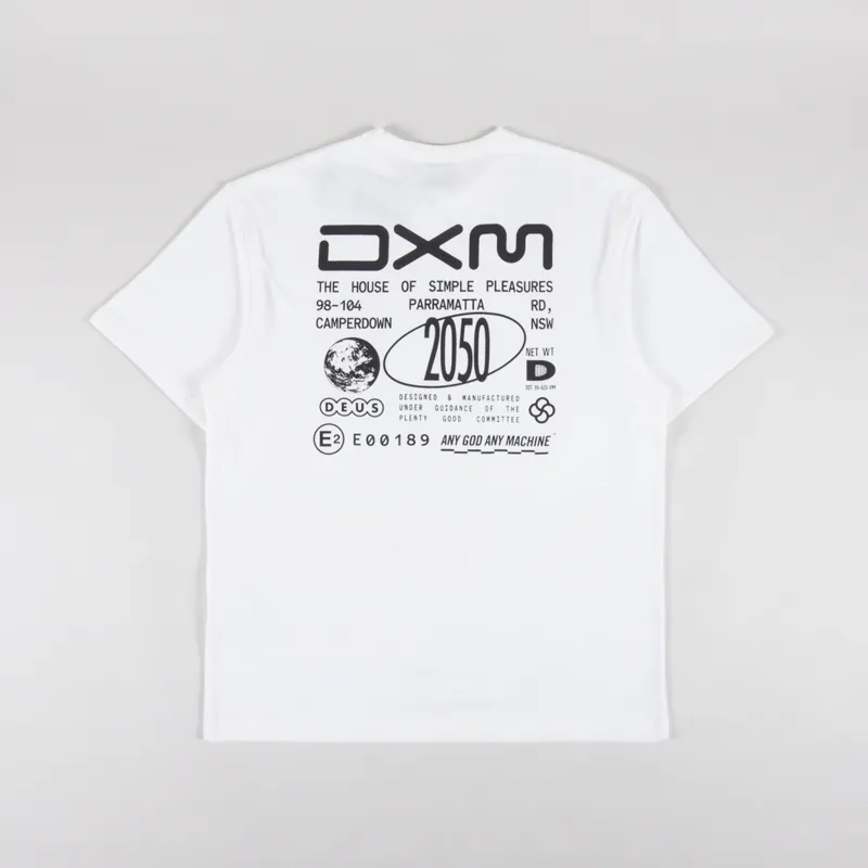Deus Ex Machina Committee T Shirt Vintage White