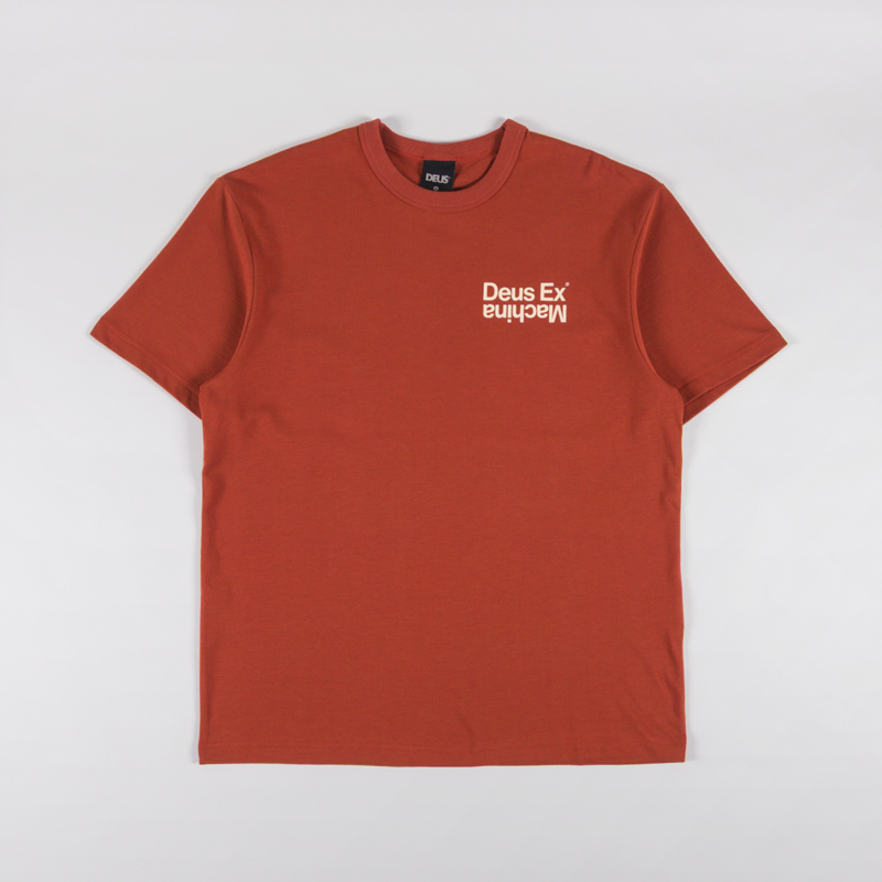 Deus Ex Machina Axis T Shirt Terracotta-1