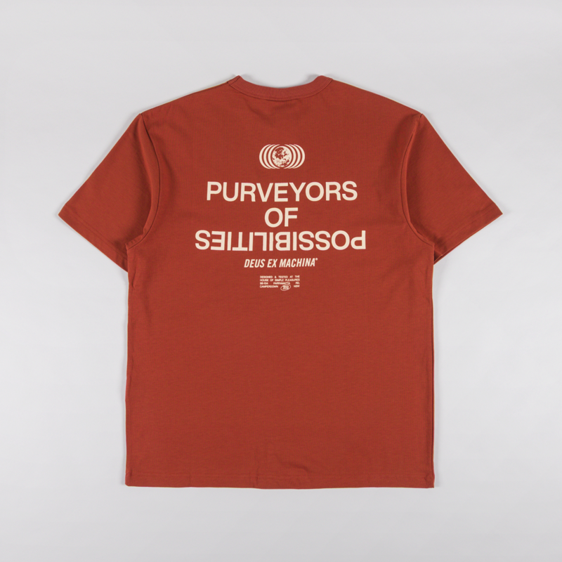 Deus Ex Machina Axis T Shirt Terracotta