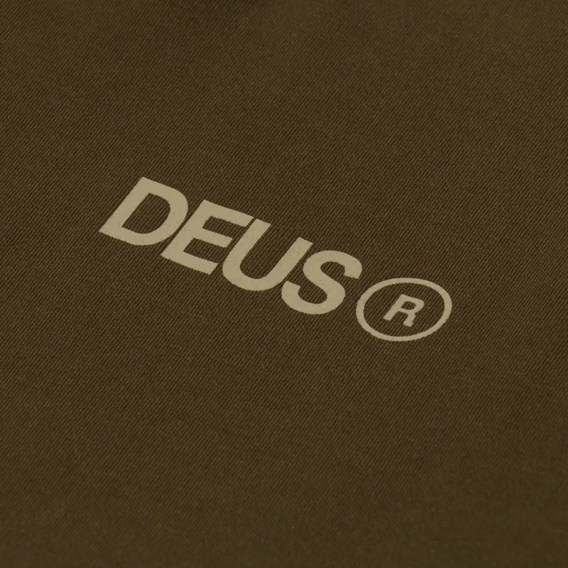 Deus Ex Machina Beams T Shirt Dark Olive-5