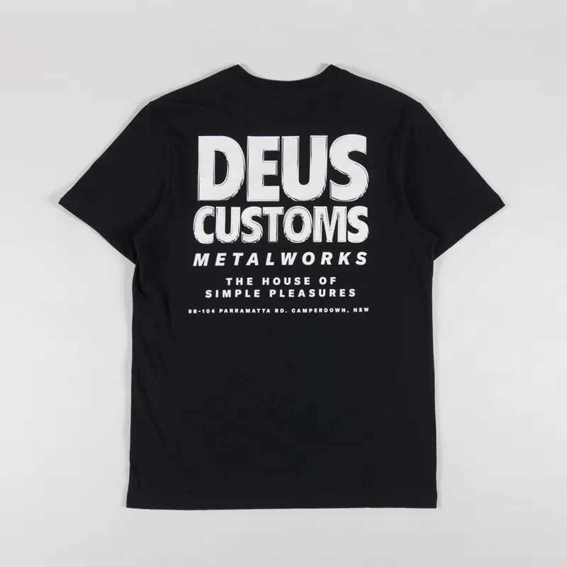 Deus Ex Machina Chromium T Shirt Black