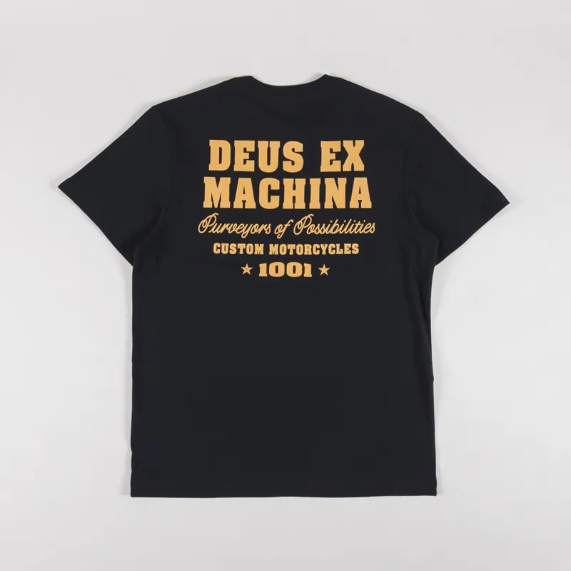 Deus Ex Machina Gumshoe T Shirt Black