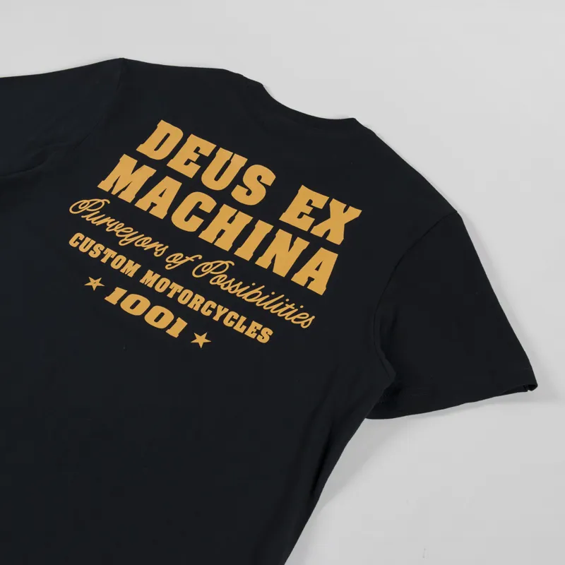 Deus Ex Machina Gumshoe T Shirt Black-2