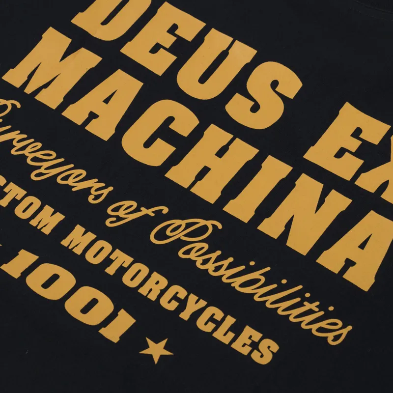Deus Ex Machina Gumshoe T Shirt Black-4