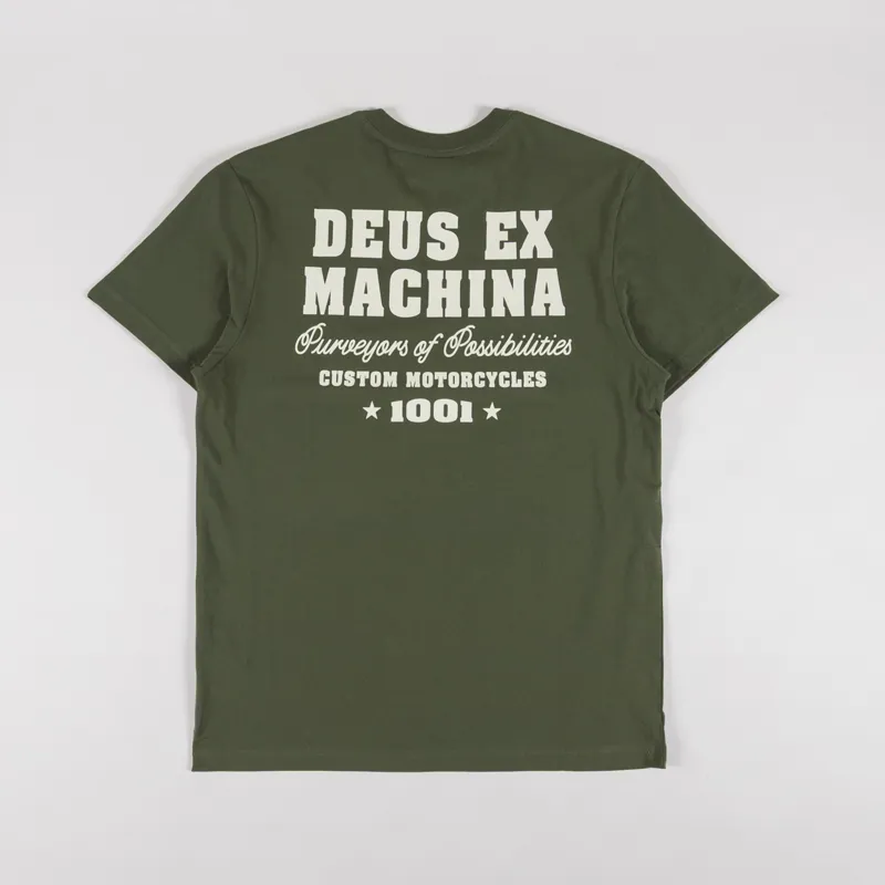 Deus Ex Machina Gumshoe T Shirt Cypress Green