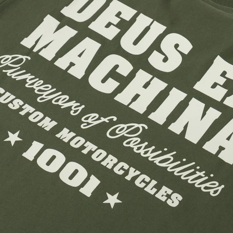 Deus Ex Machina Gumshoe T Shirt Cypress Green-4