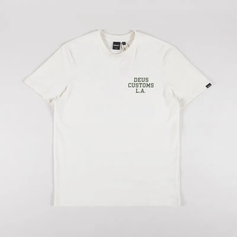 Deus Ex Machina Quickbeak T Shirt Vintage White-1