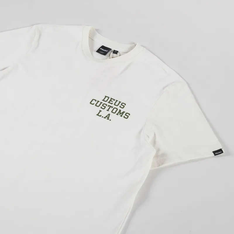 Deus Ex Machina Quickbeak T Shirt Vintage White-3