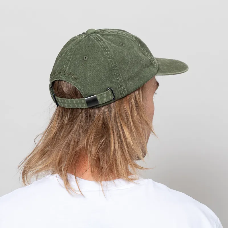 Deus Ex Machina Shield Garment Dyed Cap Cypress Green-2