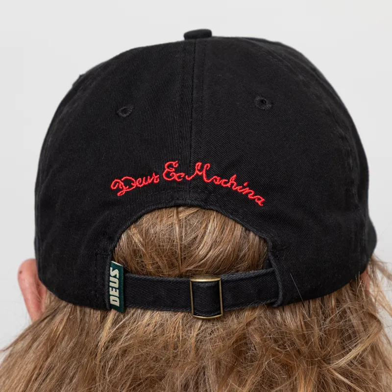Deus Ex Machina Deep Cut Dad Cap Black-4