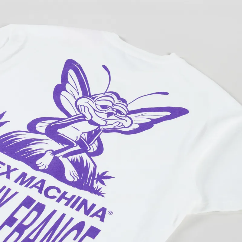 Deus Ex Machina 24hr T Shirt Vintage White-2