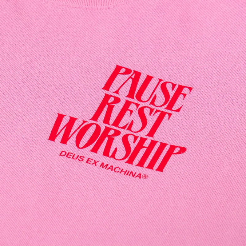 Deus Ex Machina Noise Complaint T Shirt Prism Pink-5