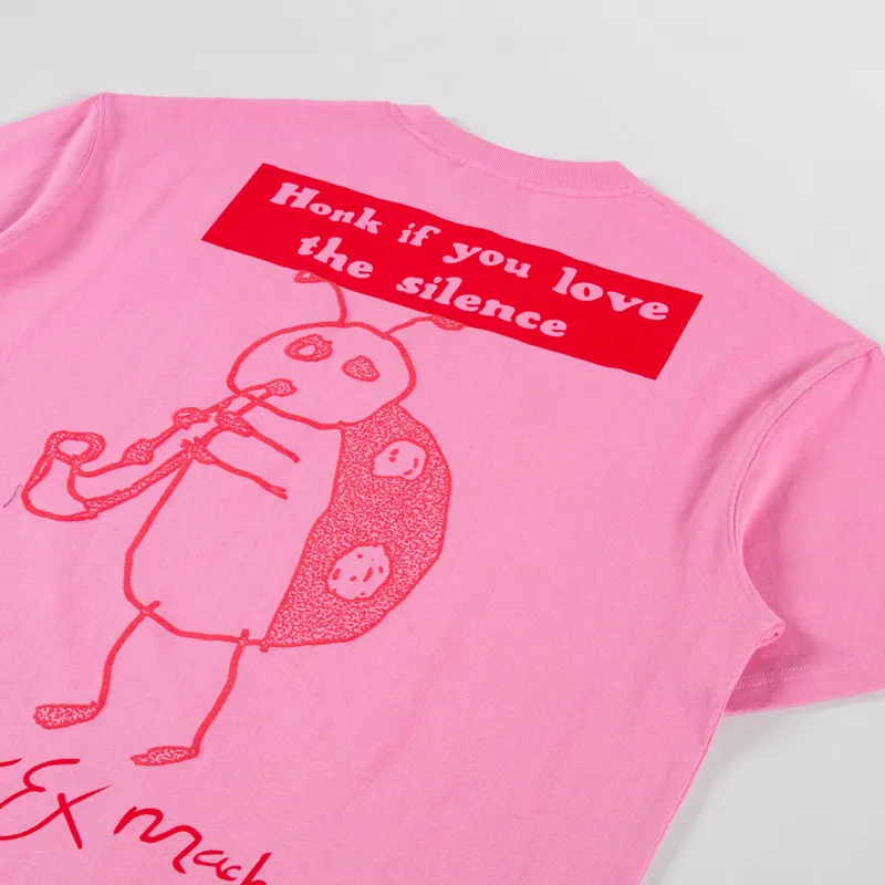 Deus Ex Machina Noise Complaint T Shirt Prism Pink-2