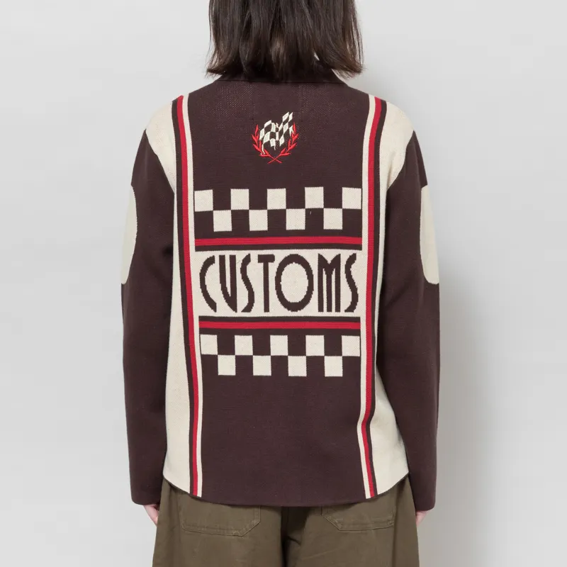 Deus Ex Machina Womens Monte Carlo Knit Cardigan Java Brown-2