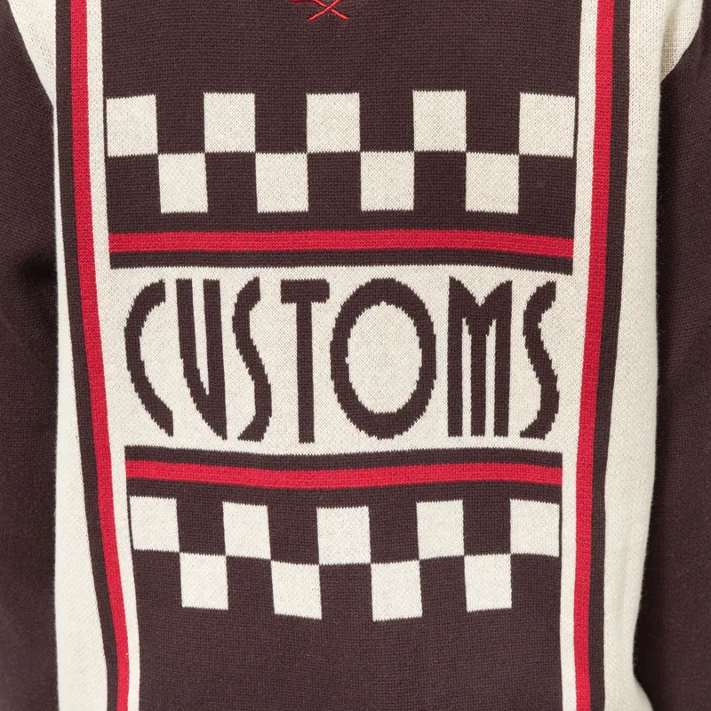 Deus Ex Machina Womens Monte Carlo Knit Cardigan Java Brown-7